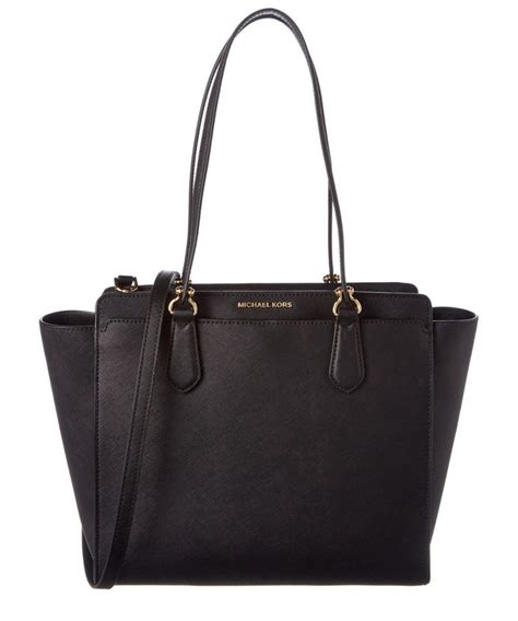 michael kors dee dee leather tote saks off fifth|saks tote bag.